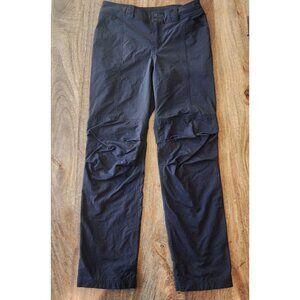REI Co-op Hiking Pants Womens 8 Black Stretch Nylon Zip Pocket Straight Leg